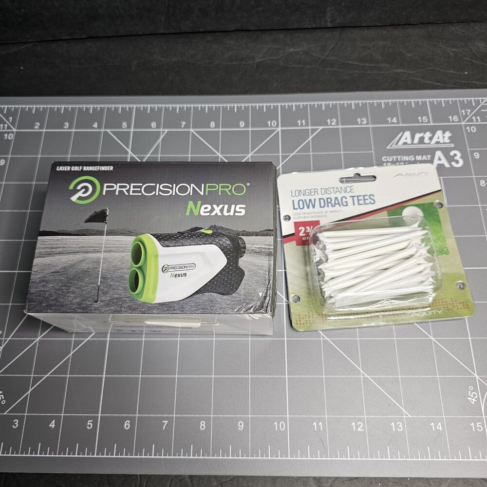 Golf Rangefinder - Precision Pro, Nexus with box of Low Drag Tees